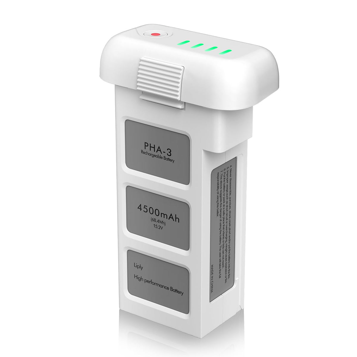 anegine Phantom 3 battery 4500mAh on charging dock ready for flight sessions
