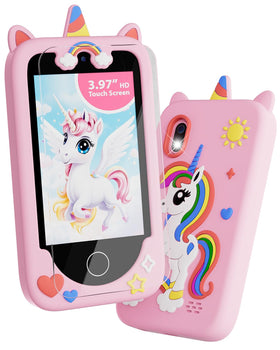 Anfrandce Kids Smart Phone with protective case for safe, stylish play