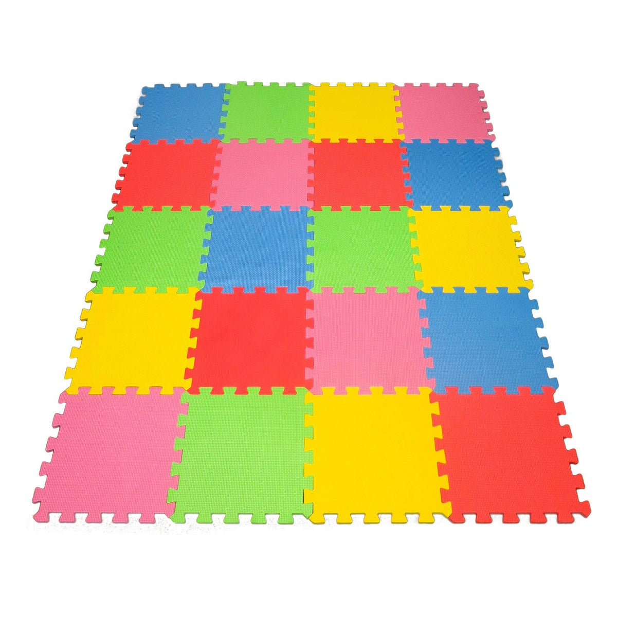 Angels 20xLarge interlocking foam mats offer a colorful safe play area for kids at home.