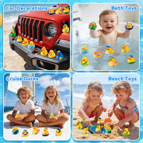 ANGGIKO 24-pack ducks—colorful party prizes and gifts.
