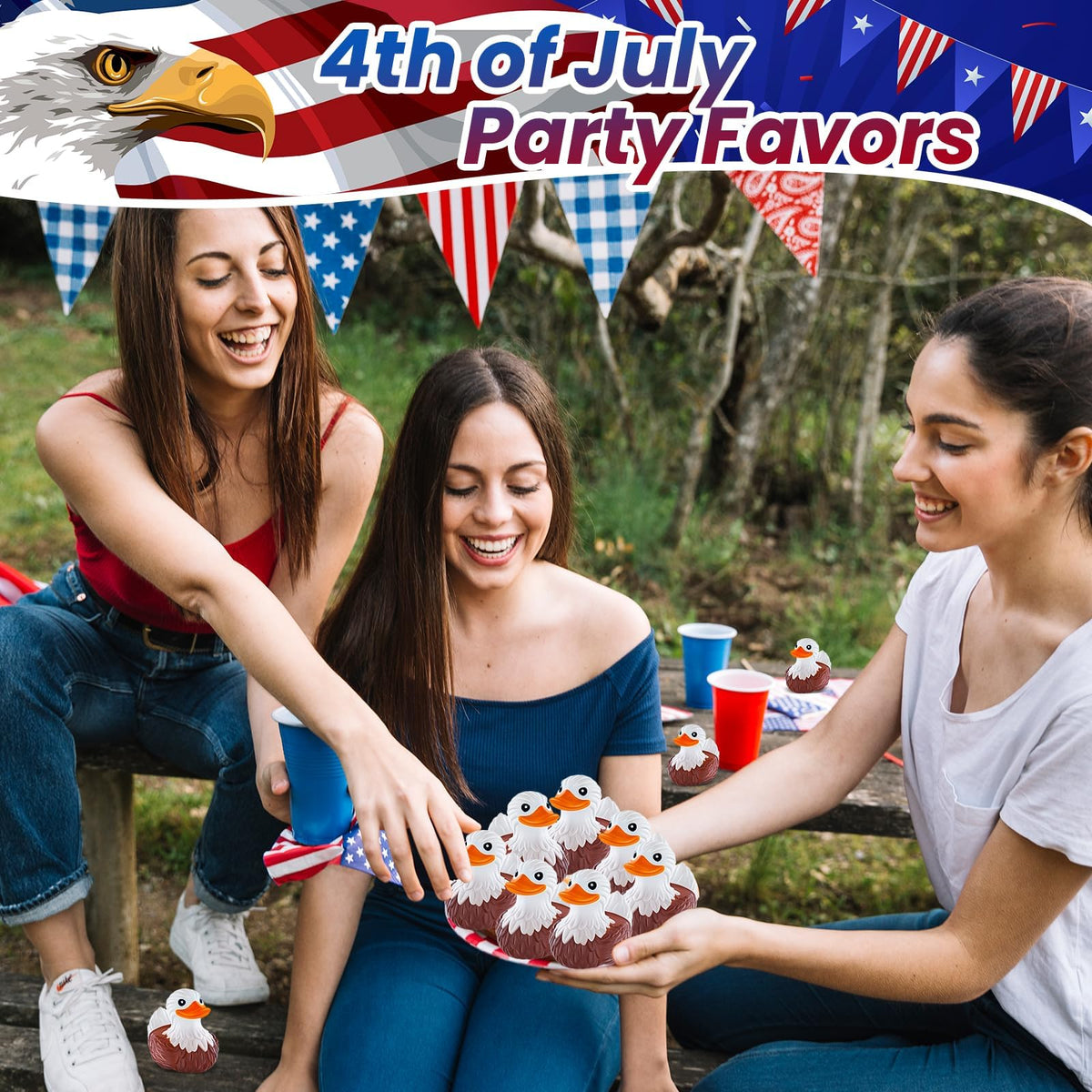 ANGGIKO 4th-of-july-duck-gift item highlights festive charm for patriotic gifts.