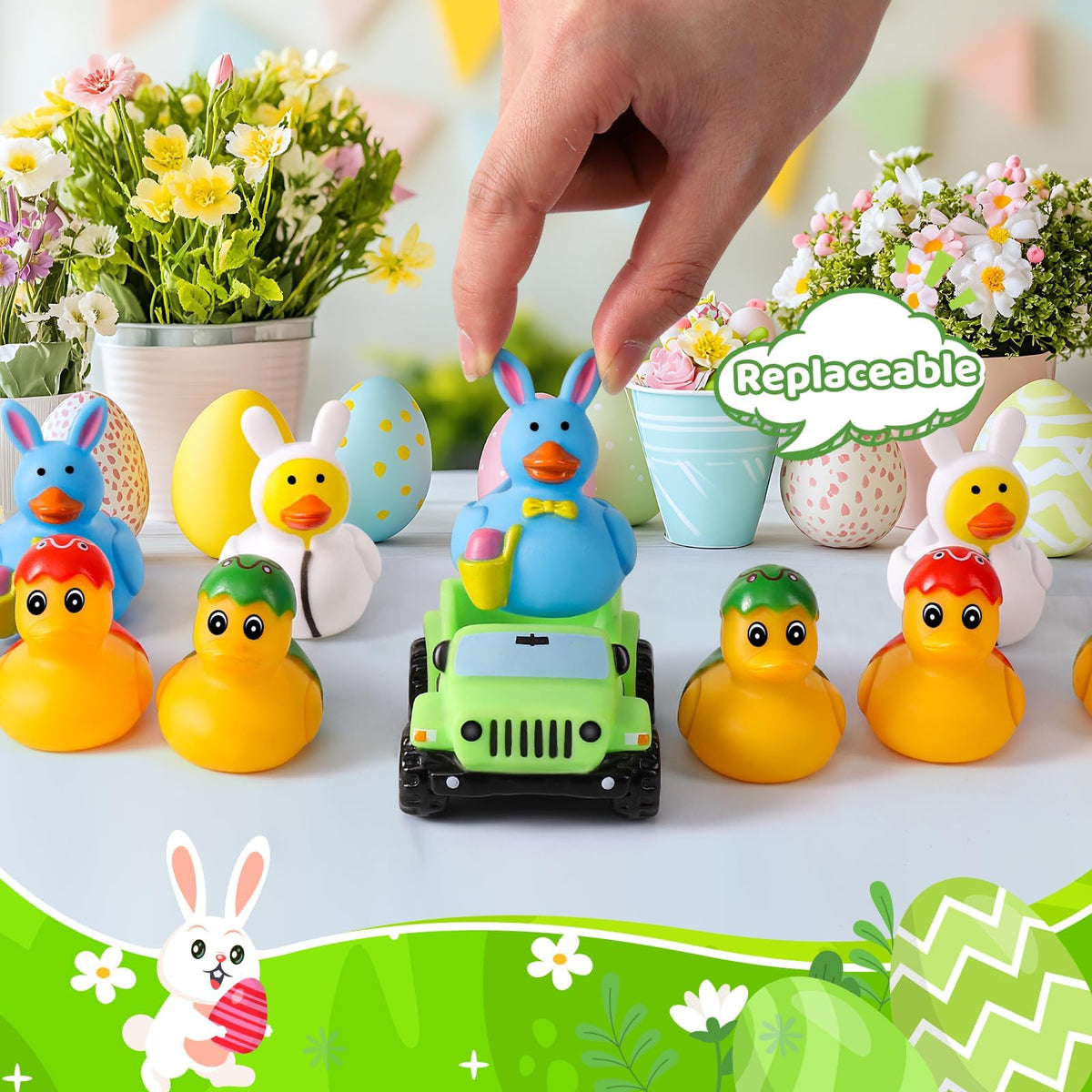 ANGGIKO Easter ducks gift ideas for kids and car lovers.