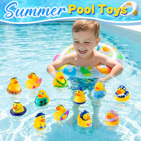 ANGGIKO summer ducks—safe grip for toddler baths and play.