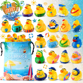 ANGGIKO summer ducks with bag for party favors and bath play.