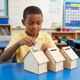 Angoily piggy bank doubles as decorative and educational tool in learning spaces