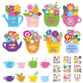 ANGOLIO Mother's Day flower cards in 40 styles for vibrant DIY greetings