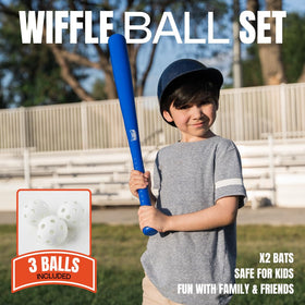 ANGORA BRANDS Wiffle bats at 29-5 inch length for balanced reach.