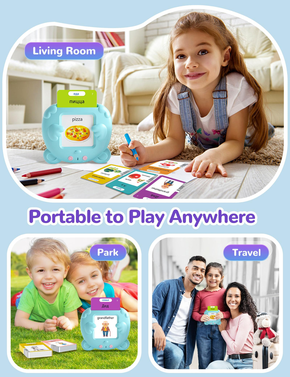 ANhovno ideal for homeschooling and family playtime across languages