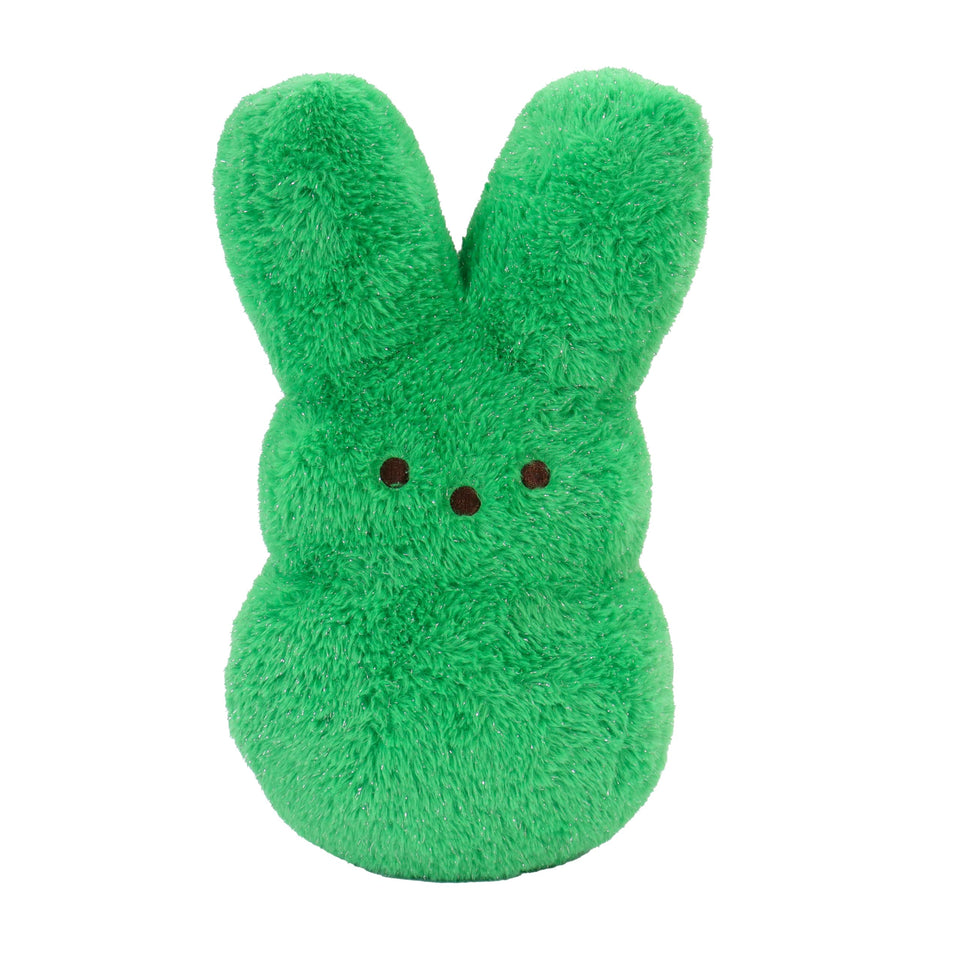Animal Adventure 15inch green shaggy bunny Peeps plush for Easter baskets and cuddles.
