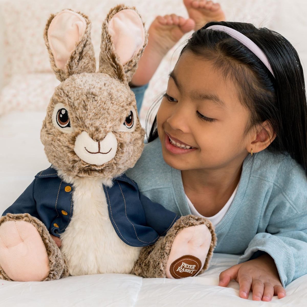 Animal Adventure Peter Rabbit plush with fluffy fur and durable fabric