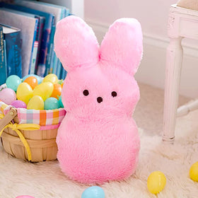 Animal Adventure pink shaggy bunny Peeps plush ready for cuddles and Easter fun.