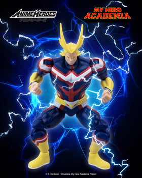 ANIME HEROES All Might figure display-ready for shelves, dioramas, and collections.
