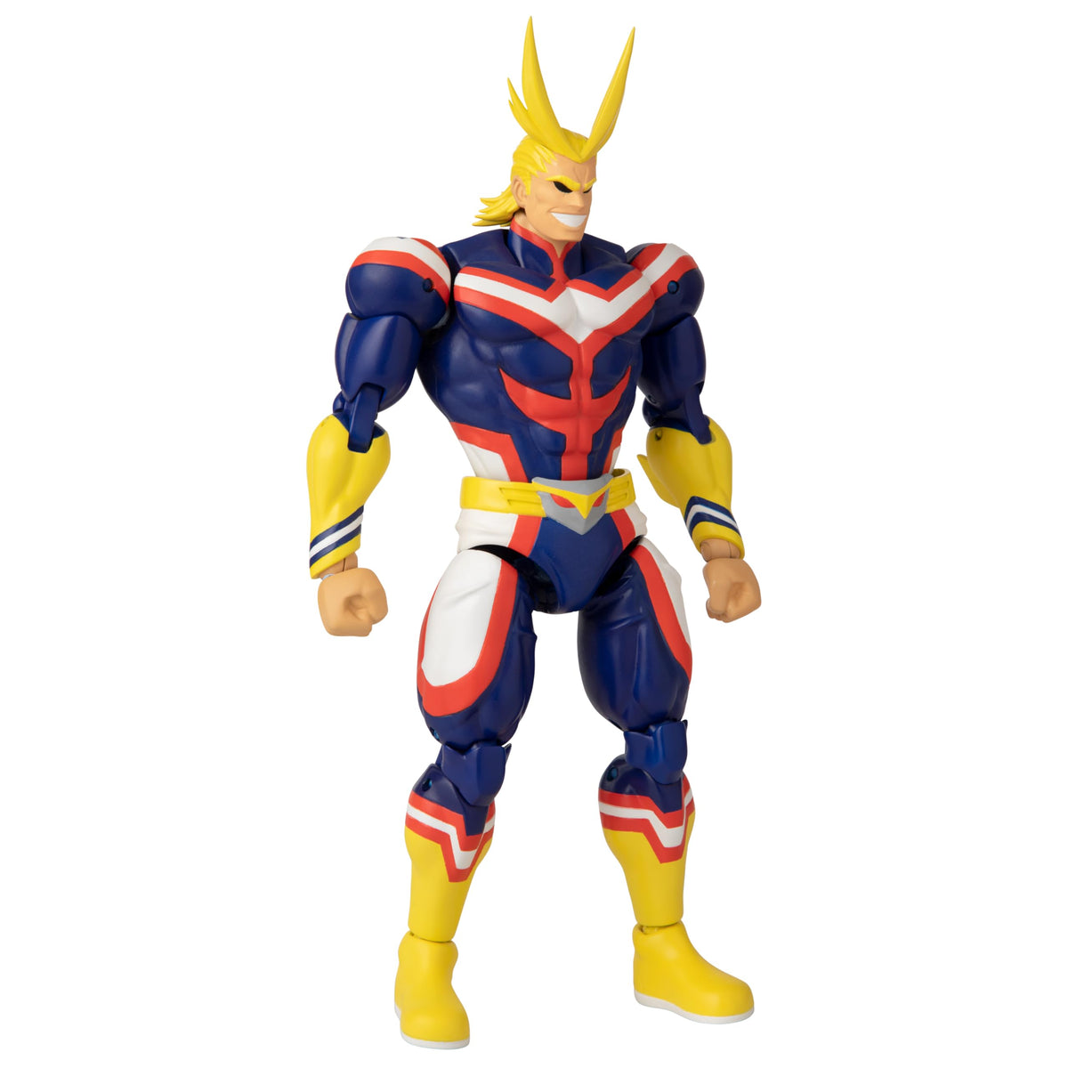 ANIME HEROES All Might action figure interchangeable hands enable dynamic posing.
