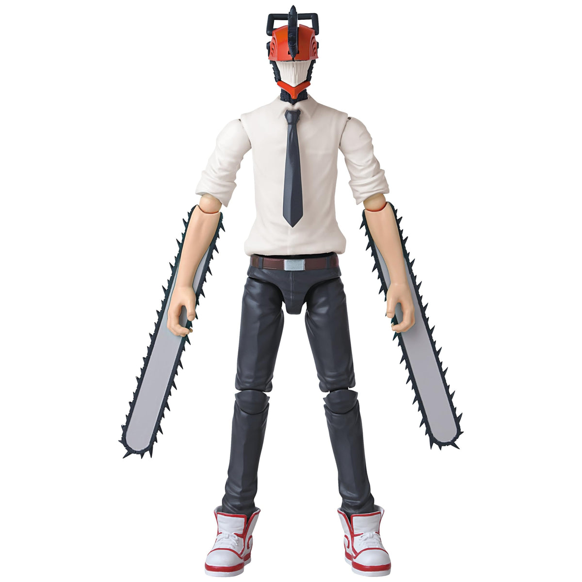 ANIME HEROES Chainsaw Man pose option highlights articulation for versatile action poses.