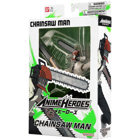 ANIME HEROES Chainsaw Man textured sculpt enhances realism.