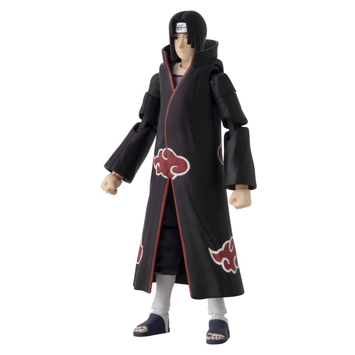 ANIME HEROES Itachi Uchiha figure demonstrates articulation for action-ready poses.