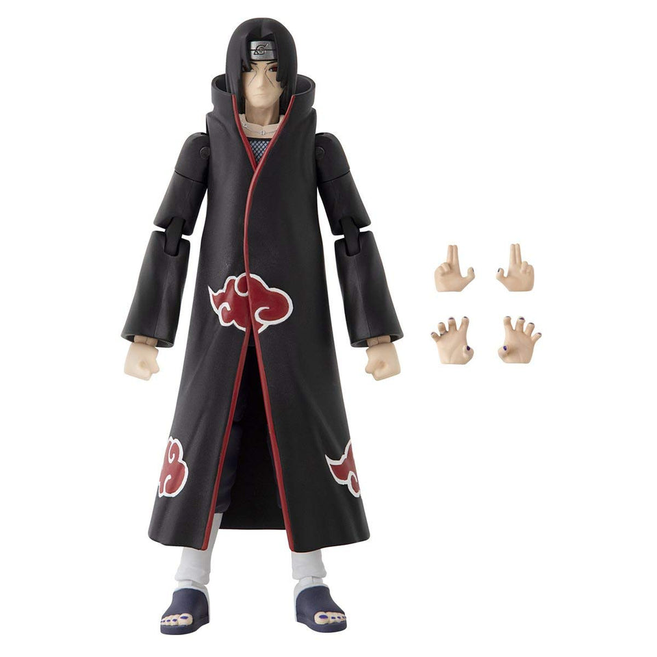ANIME HEROES Itachi Uchiha figure - front view for dynamic posing and display.