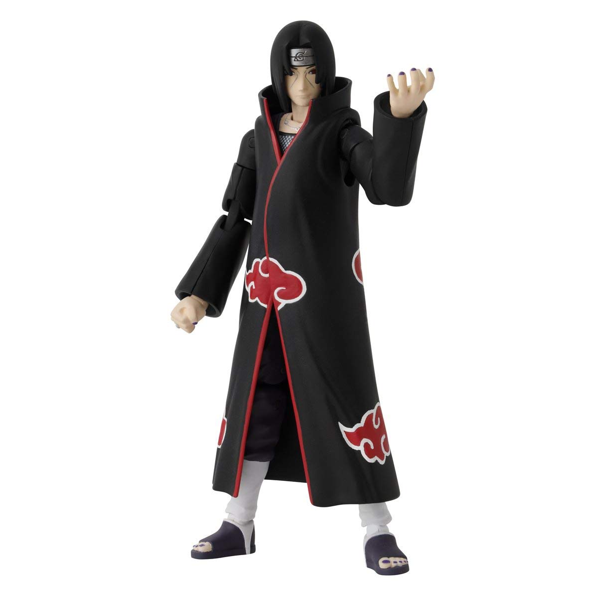 ANIME HEROES Itachi Uchiha figure Includes switchable hands and accessories for versatility.