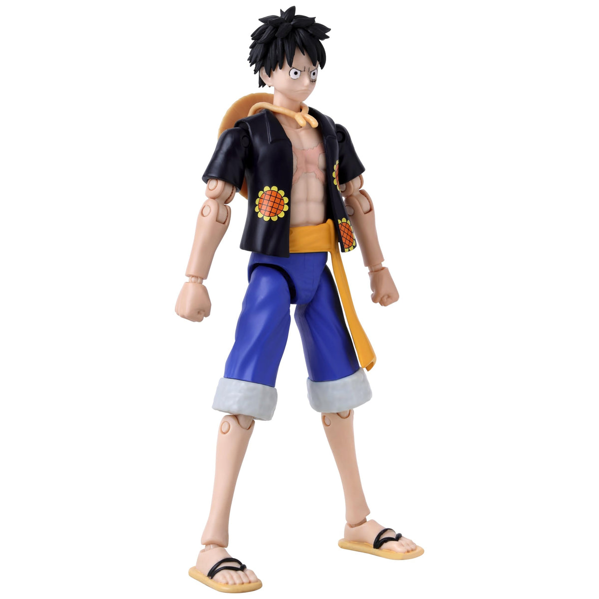 ANIME HEROES Luffy Dressrosa figure delivers true-to-show likeness for authentic display.