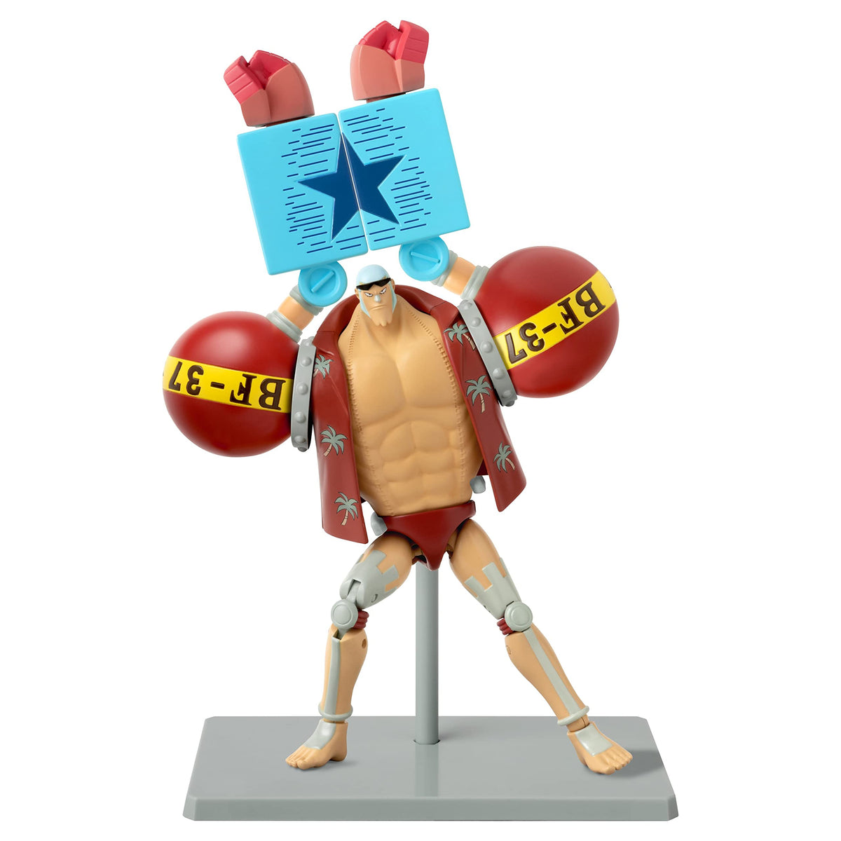 ANIME HEROES One Piece Franky action figure articulation enables dynamic posing