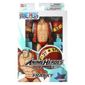 ANIME HEROES One Piece Franky action figure ready for display and collection