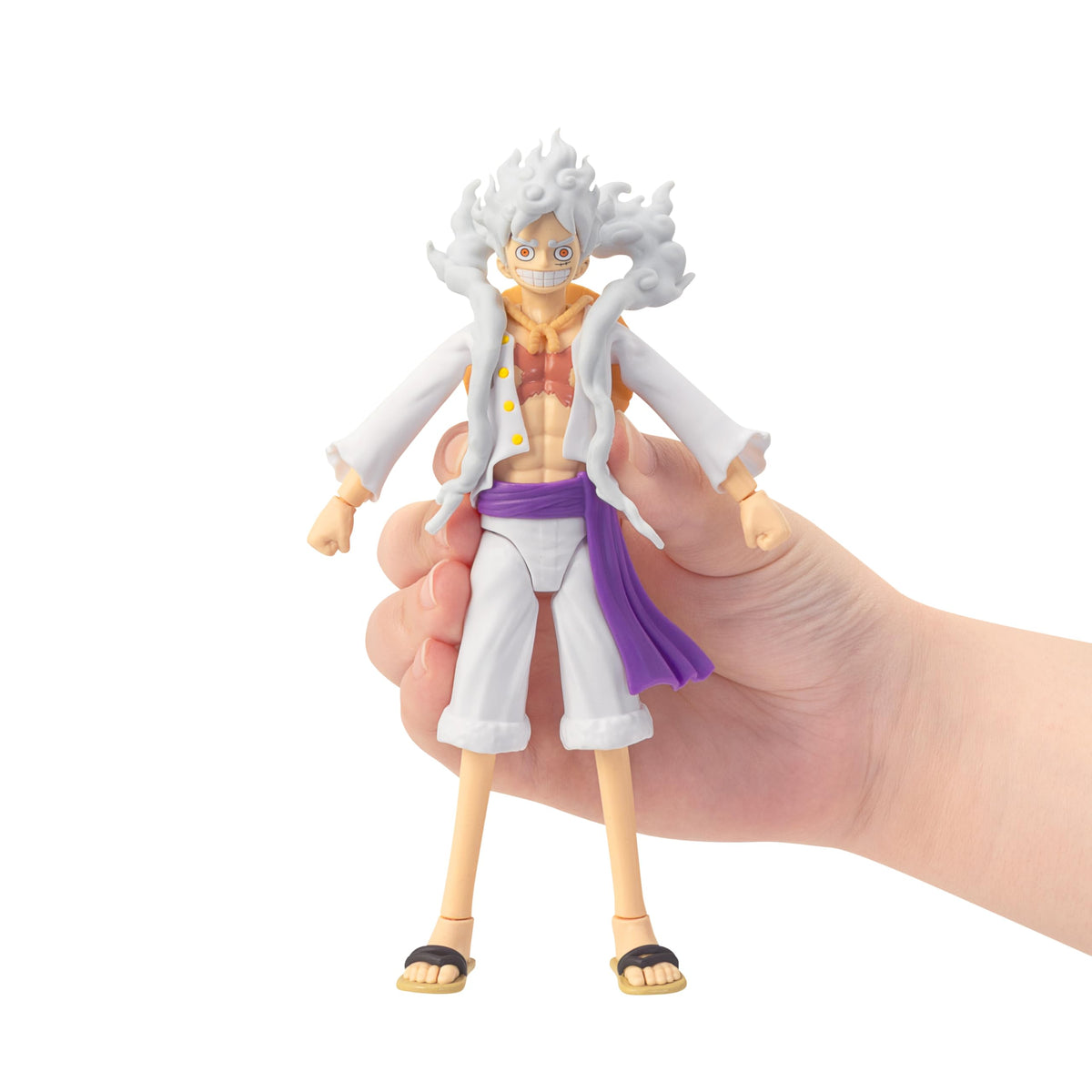 ANIME HEROES Luffy Gear 5 articulation points for dynamic scenes