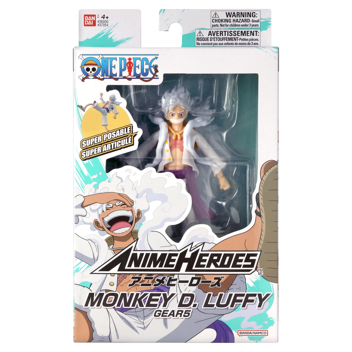 ANIME HEROES Luffy Gear 5 packaging view for product context