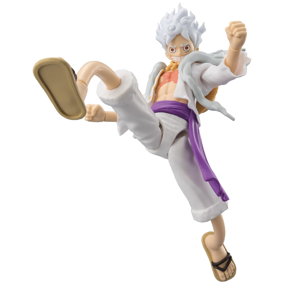 ANIME HEROES Luffy Gear 5 posed-action ready for storytelling