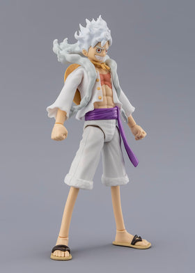 ANIME HEROES Luffy Gear 5 side view showing articulation for poses