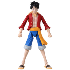 ANIME HEROES One Piece Luffy Renewal accessories included for customized display options.