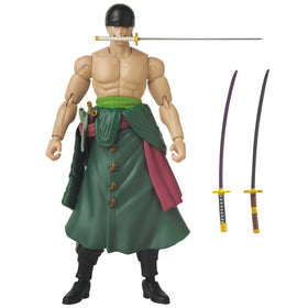 ANIME HEROES Zoro display-ready figure stands on a stable base.