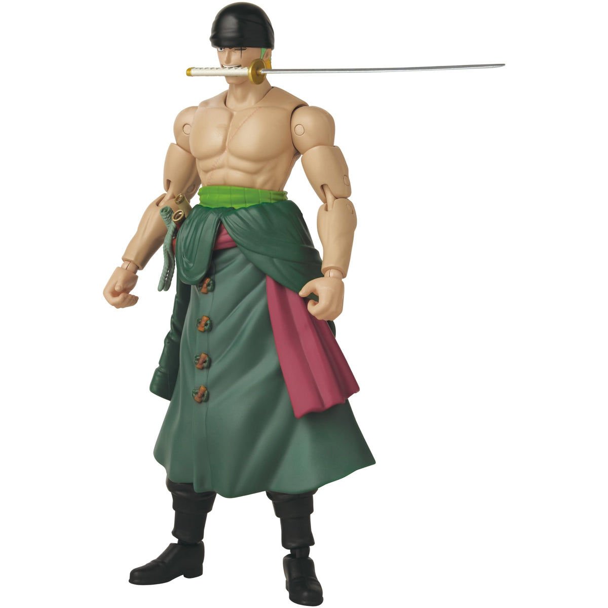 ANIME HEROES Zoro includes interchangeable hands for posing.