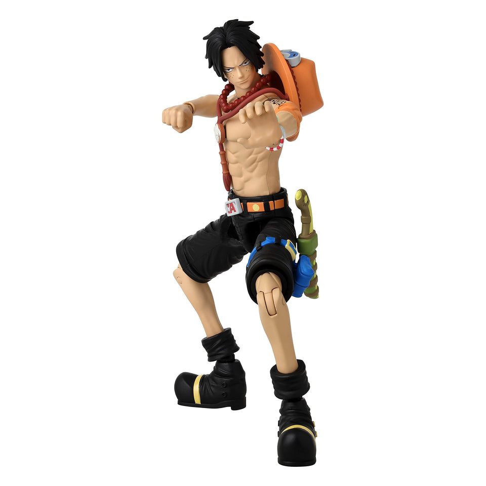 ANIME HEROES Portgas D. Ace action figure front view for display and poseable play