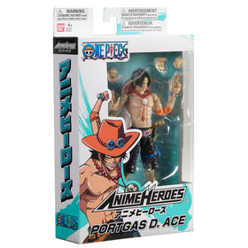 ANIME HEROES Portgas D. Ace back view highlighting emblem and cape