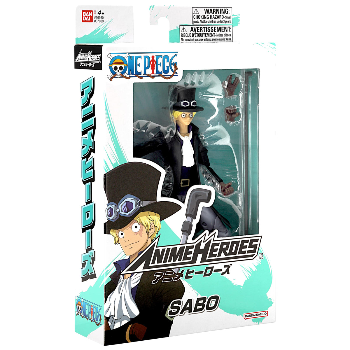 ANIME HEROES Sabo action figure size reference helps compare display spaces