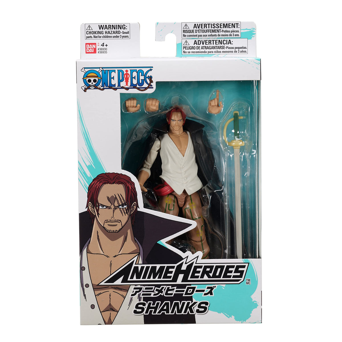 ANIME HEROES Shanks detailed decoration adds realism to your collection.