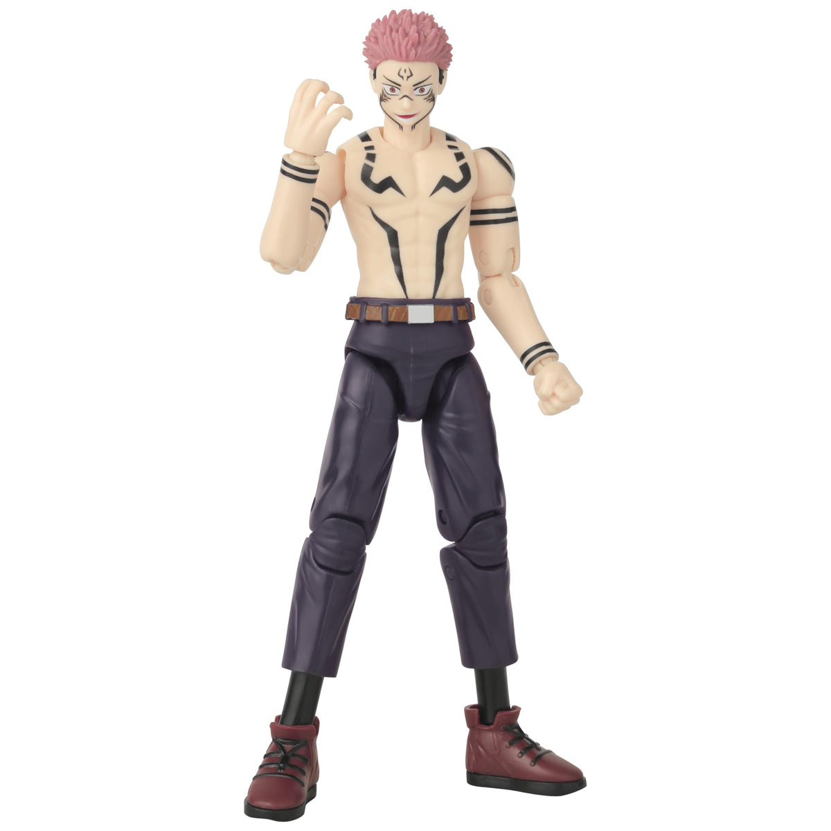 ANIME HEROES Ryomen Sukuna Uniform Ver action figure front view for display collections.