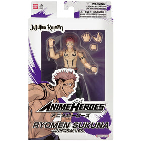 ANIME HEROES Ryomen Sukuna Uniform Ver figure in a dynamic pose for photography.