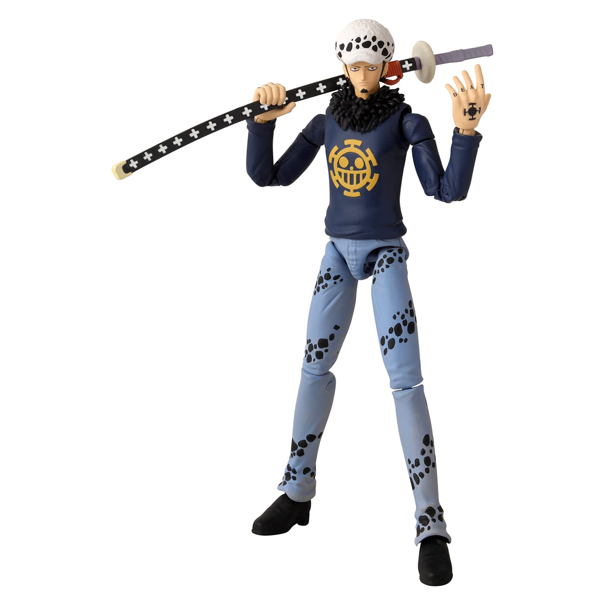 ANIME HEROES Trafalgar Law action figure in 6.5-inch scale for display and play