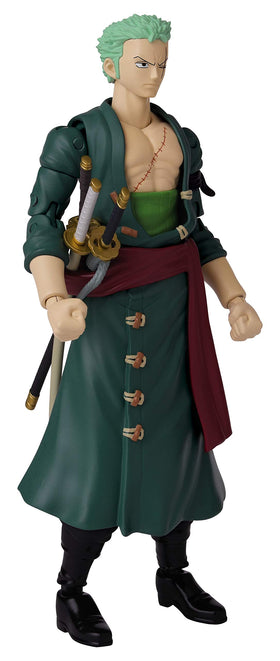 ANIME HEROES Zoro figure close-up shows interchangeable hands and details.