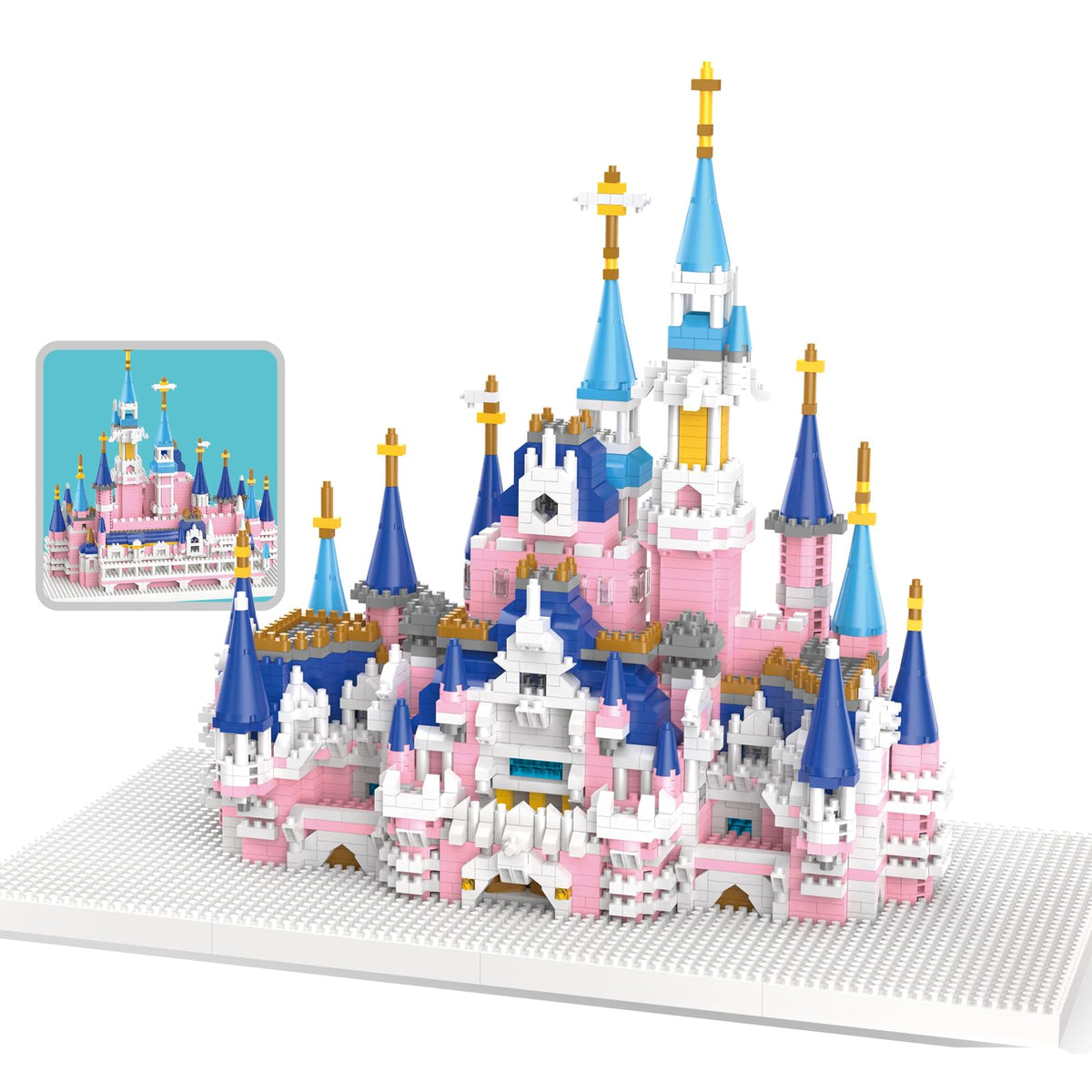 Aningde Castle Architecture 3008-piece model for adults with intricate detailing for display and mindful building.
