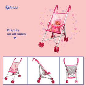 ANIVIA doll bed 1-to-1 model fits up to 18-inch dolls