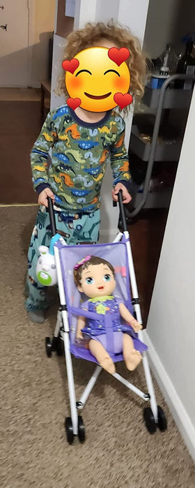 ANIVIA doll stroller function highlights two-use design for versatility.