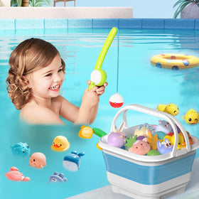 Anivia multi-purpose bath organizer suits toys, shampoo, and travel needs.