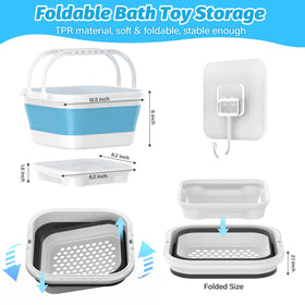 Anivia quick-drain-drying bath bin facilitates air-drying outside the tub.