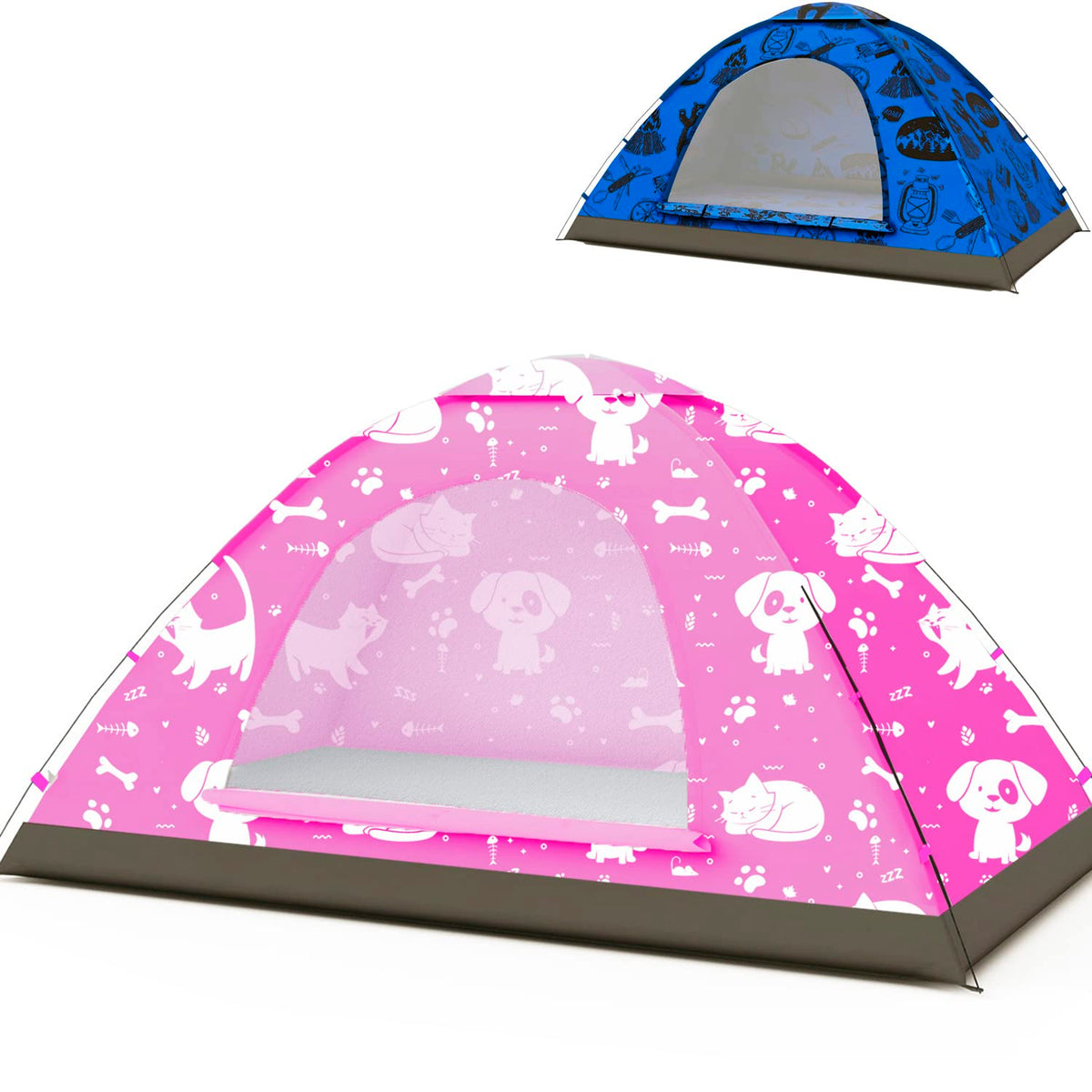 ANJ Outdoors KidzAdventure pink best friends tent designed for indoor play and sleepovers