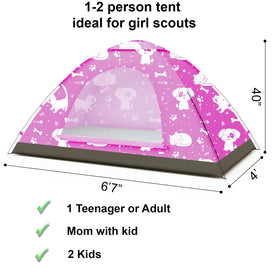 ANJ Outdoors KidzAdventure compact tent with quick 5-minute setup for kids on the go