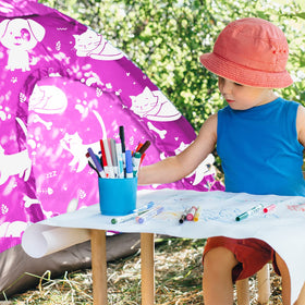 ANJ Outdoors KidzAdventure rainfly provides basic rain protection during light showers