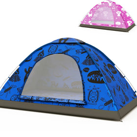 ANJ Outdoors KidzAdventure tent exterior in blue for outdoor camping fun