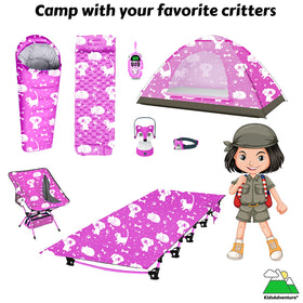 ANJ Outdoors KidzAdventure durable 210D bottom supports sturdy play and overnight use